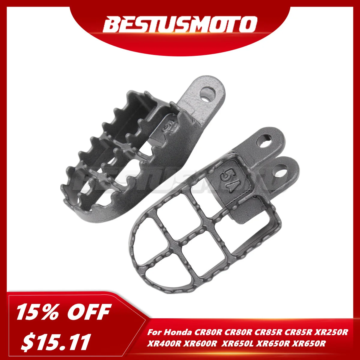 

Motocross Foot Pegs Footpeg Footrests For Honda CR80 CR85 CR80R CR85R XR250 XR250R XR400 XR400R XR600 XR600R XR650R XR650 XR650L