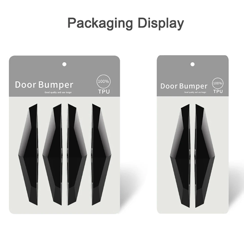 

6Pcs Car Door Crash Protective Stickers Bar Auto Door Guard Edge Corner Protection Strip Guards Buffer Trim Molding Strip
