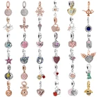 Новый модный очароватеьлный с дизайнерскими бриллиантами бабочка стрекоза подвеской в виде морской звезды, подходят к оригиналу Pandora, женский браслет, ювелирные изделия, подарок