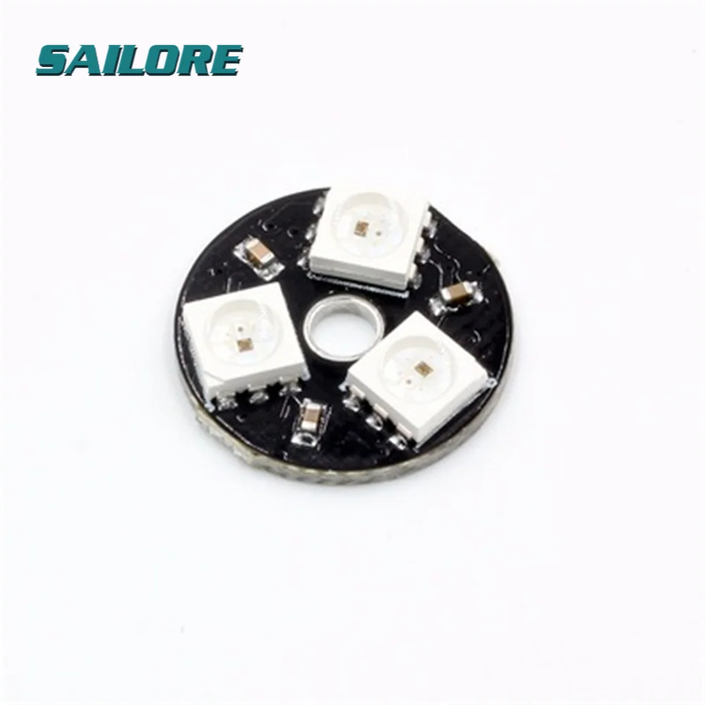 

Кольцесветодиодный Светодиодная лампа RGB WS2812 5050 с 3 битами, светодиодная кольцесветильник лампа RGB со встроенными драйверами для Arduino, свето...
