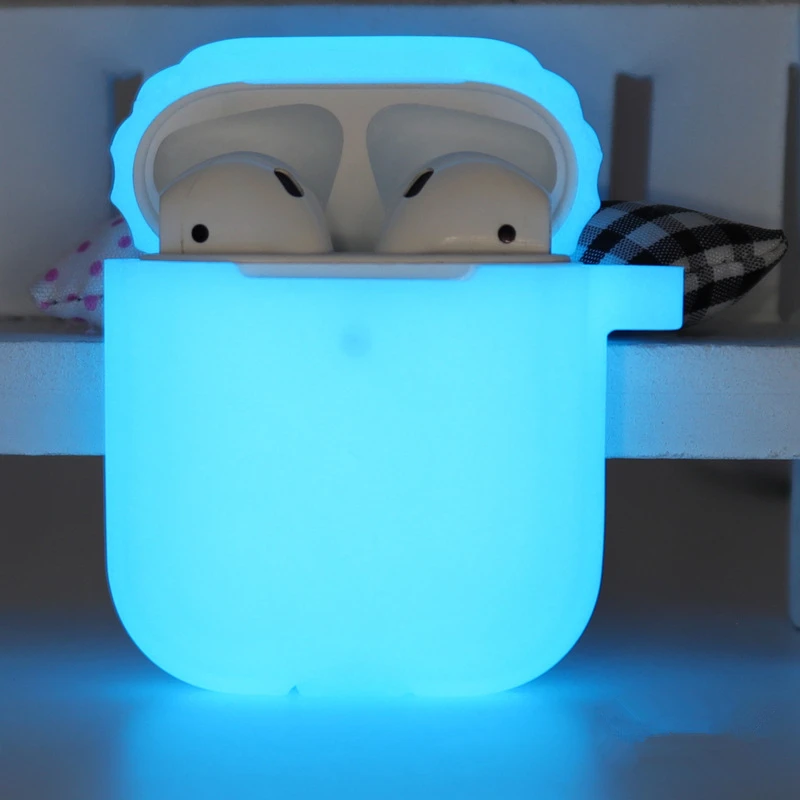 Флуоресцентный чехол для наушников AirPods 1/2 защитный беспроводных Bluetooth Air
