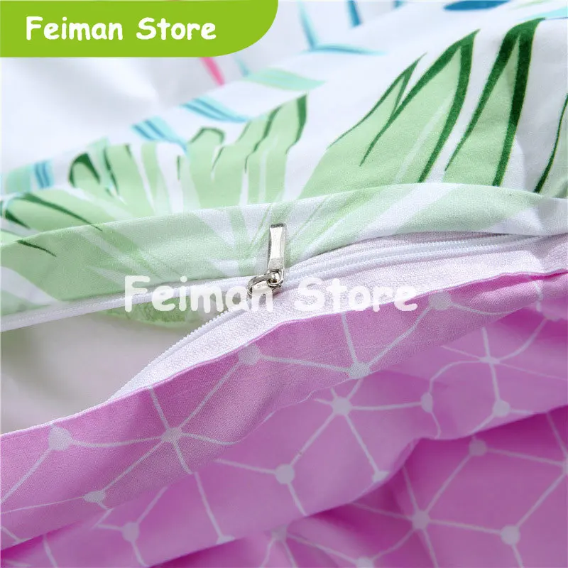 Серый розовый 4 шт для девочки мальчика ребёнка набор постельного белья