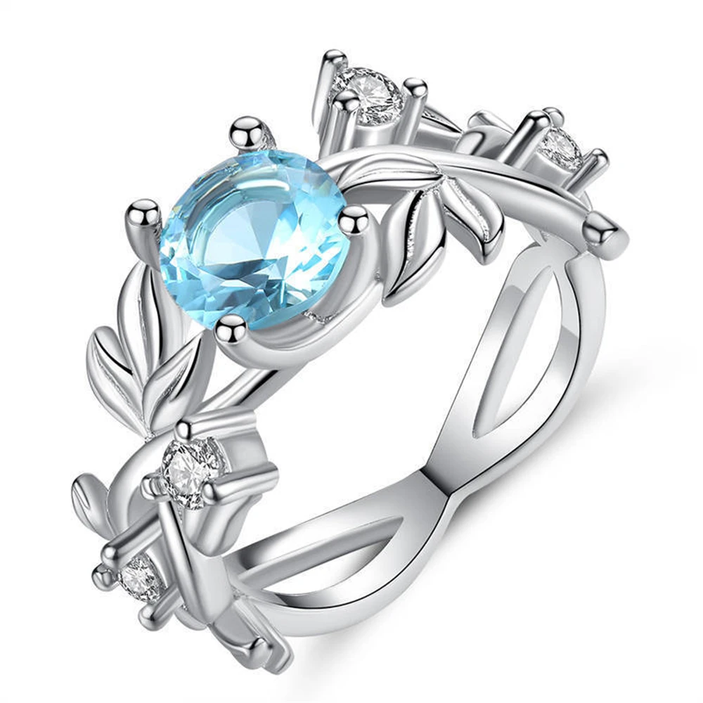 2020 весеннее новое кольцо инкрустированное AAA цирконием в форме листа большое с