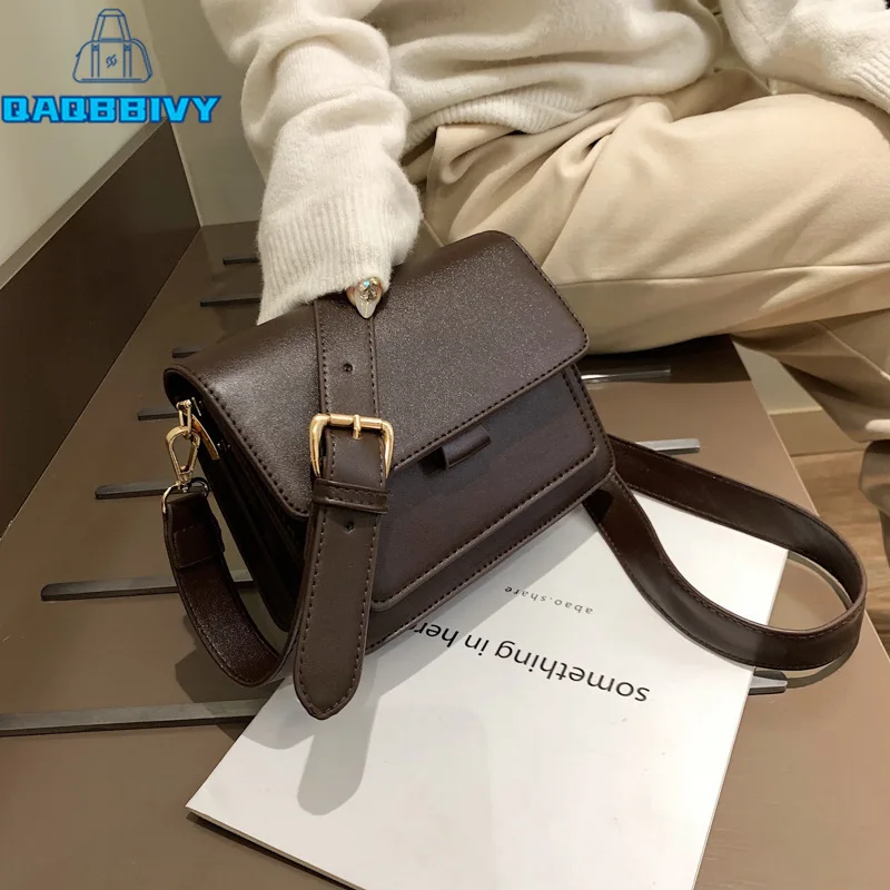 

New 2021 Fashion Brand Women Leather Solid Shoulder Bag Luxury Designer Ladies Casual Travel Crossbody Bags Messenger Bag