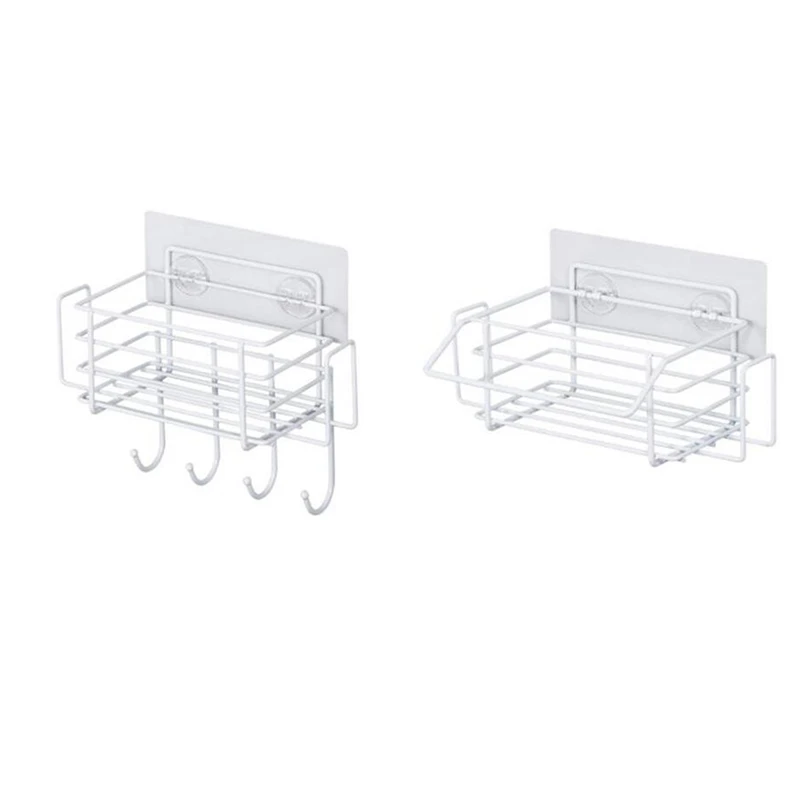 

Kitchen Sink Organizer Sponge Holder Storage Drying Rack Spice Organizer Drainer Basket Bottle Shelf