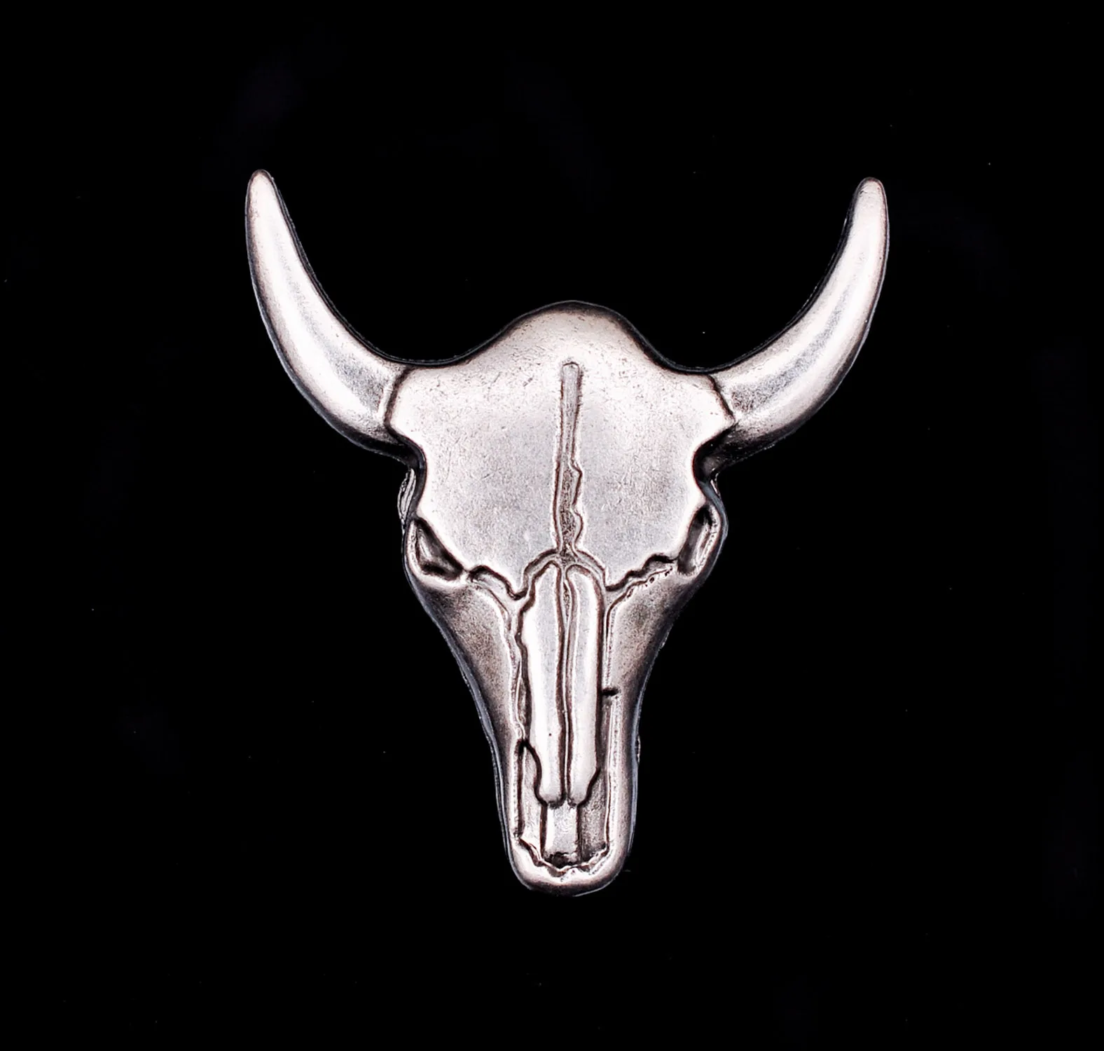 10 шт. античный серебряный западный ковбой Техасский бык Buffalo Longhorn Голова Череп кожевенное ремесло седло Conchos Западный Декор отвертка
