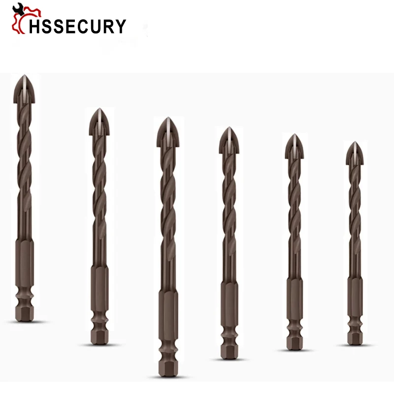 

Cross Hex Tile Bits Glass Ceramic Concrete Hole Opener Alloy Triangle Drill Size 3/4/5/6/8/10/12 mm