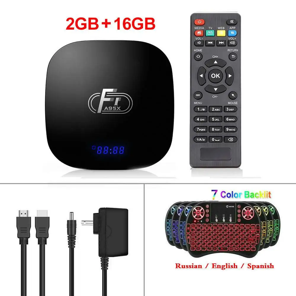 2G16G Backlight i8 VONTAR Smart 4K tv Box Android 8,1 Amlogic S905W 2 ГБ 16 ГБ 1 г/8 г четырехъядерный SPDIF 2,4 ГГц WiFi медиаплеер мини ТВ-приставка - Цвет: 2G16G Backlight i8