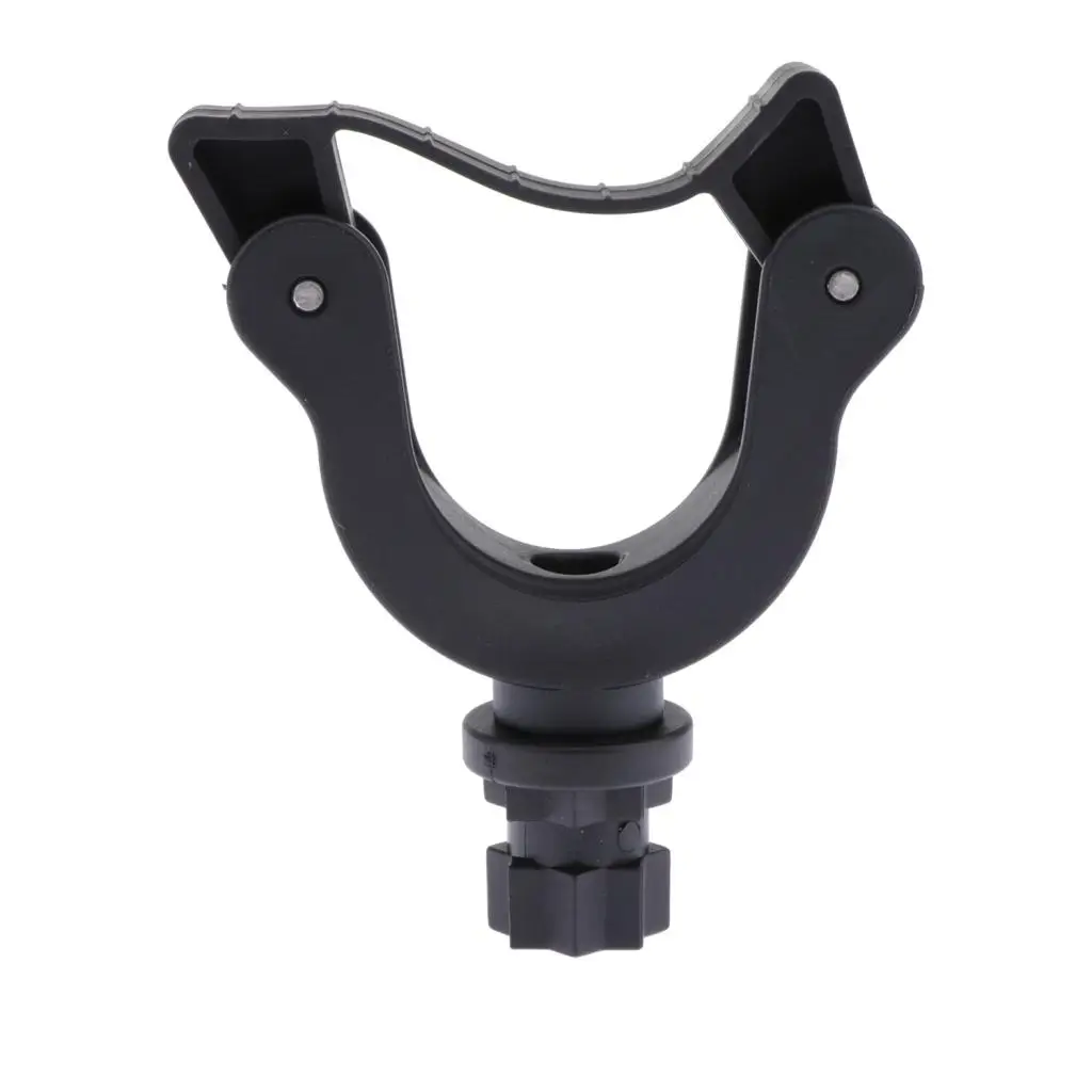 

Inflatable Boat Kayak Paddle Holder Clip Track Mounted Oars Grip Leash Plug Adapter Black