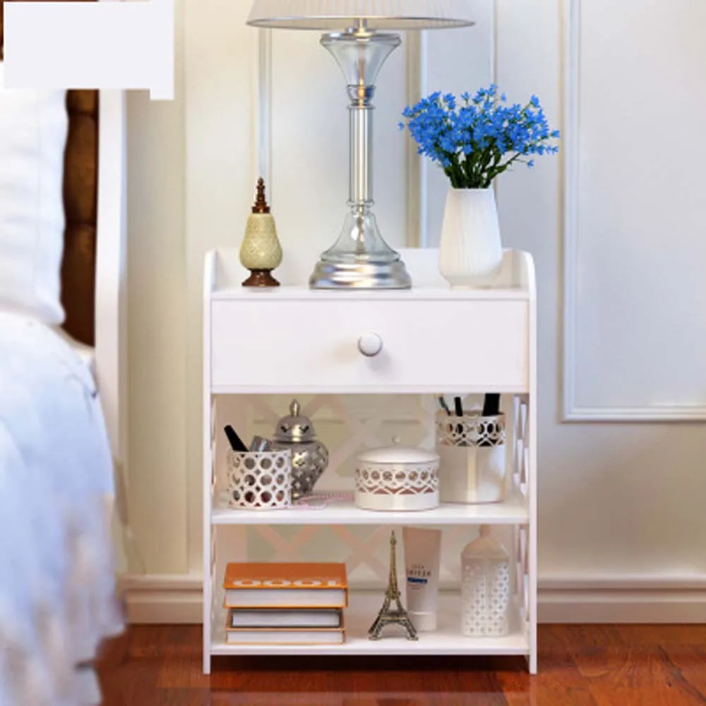 Простой современный стеллаж для устройств в европейском стиле белый ящик