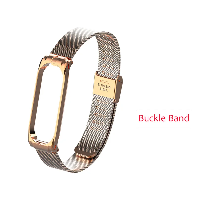 style 3 rose gold Браслет Amazfeel для mi band 4 металлический ремешок mi band 4 ремешок на запястье из нержавеющей стали ремешок для mi band 3 mi band 3 ремень - Цвет: style 3 rose gold