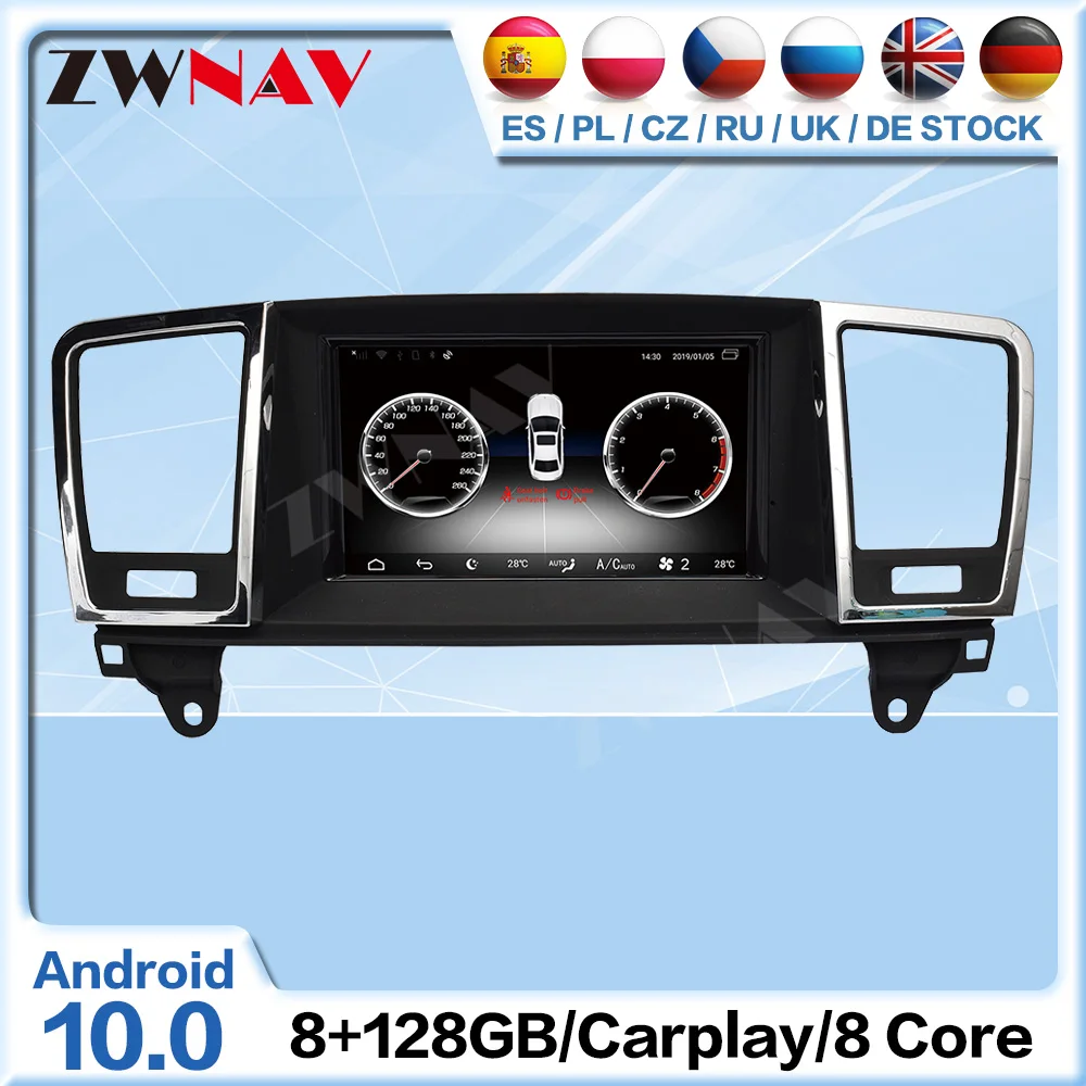 

128G Carplay Android Radio Receiver For Mercedes-Benz GL ML W166 X166 2012 2013 2014 2015 Auto Audio Stereo Video GPS Head Unit