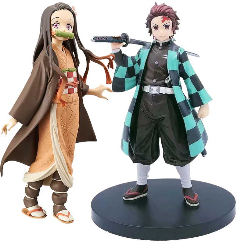 Демон убийца камадо Tanjirou Nezuko аниме Kimetsu без Yaiba фигурку японского Рисунок ПВХ