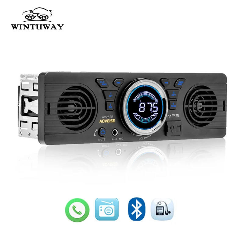 Автомобильный MP3 плеер WINTUWAY 12 в FM радио стерео аудио музыка USB SD цифровой Bluetooth с