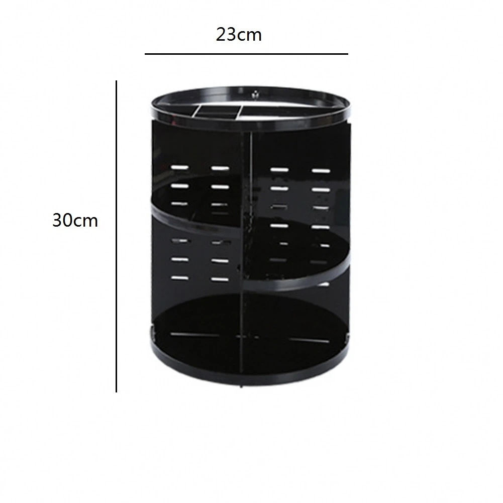 

360-Degree Assembled rotatable storage shelf cosmetics skin care products for cosmetics and jewelry clean table and easy access
