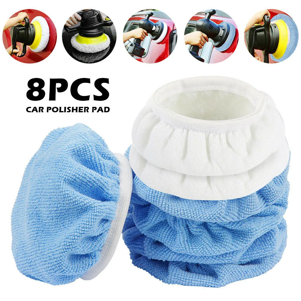 

150mm Polishing Pad 5-6 Inch Car Polish Bonnets Reusable Washable High Quality
