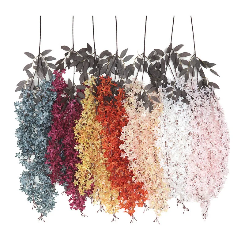 

Encrypted Artificial Silk Pudding Lilac for Wedding Hotel Promenade Setting Ceiling Decoration Fake Flower Lilacs Home Decor