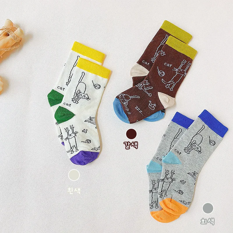 3 пары Детские хлопковые носки