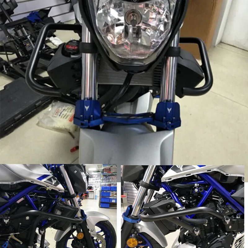 Защита бампера для мотоцикла Yamaha MT-09 MT09 MT 09 FZ-09 2018 2017-2014, черный, аксессуары для мотора.