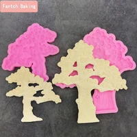 tree mold silicone for chocolate confeitaria mould gadget festival fondant cake pastry decorating diy baking tools resin art