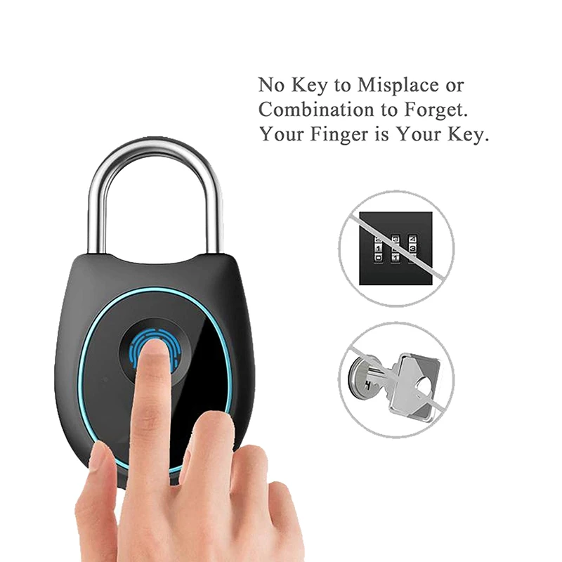 Умный Замок работающий по отпечатку пальца-биологический замок без ключа