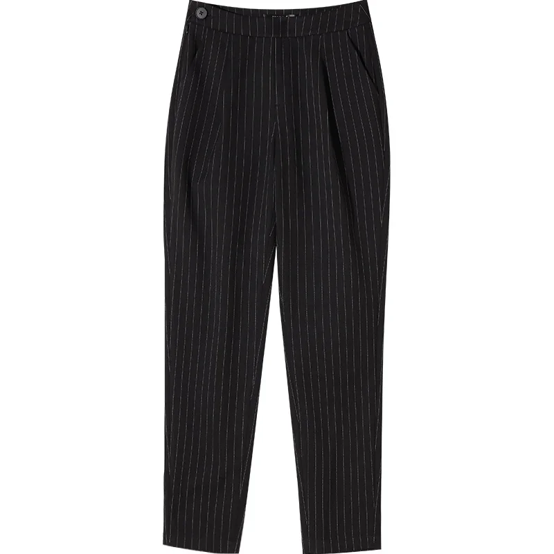 YERAD осенние элегантные женские полосатые шаровары с высокой талией офисные