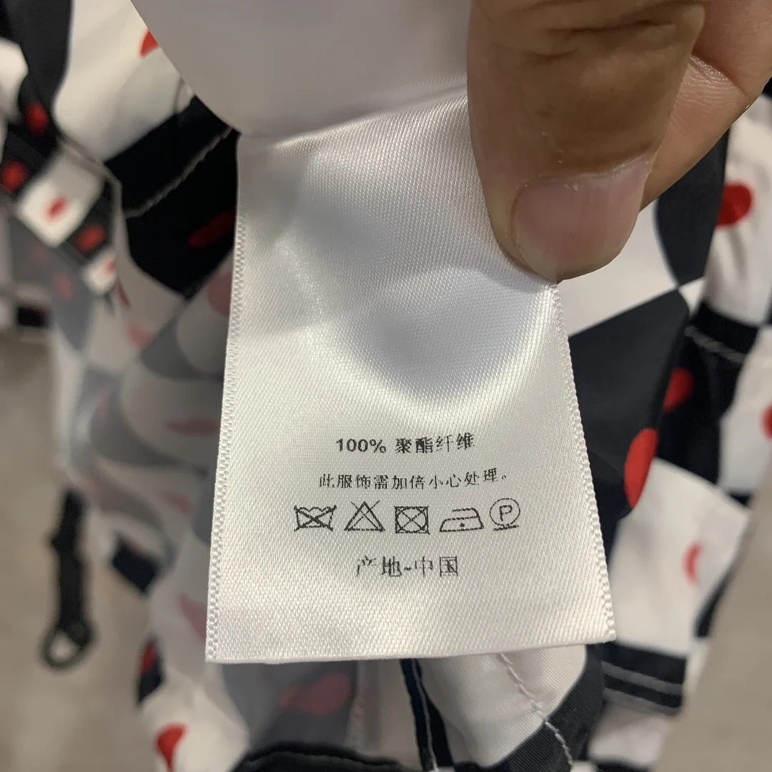 

Red Love Print Trench Coats for Women Fashion Patch Design Loose Hooded Coat Luxury Brand Drawstring Hem Plaid Trench Coats Lady