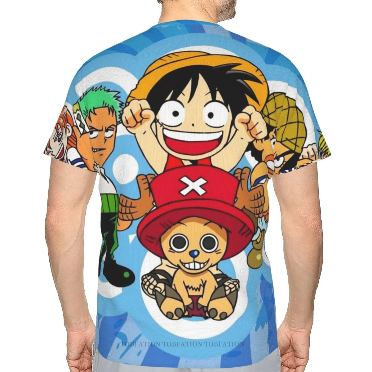 

Cute Luffy 3D Printed Quick Drying Men T-Shirt TShirt One Piece Monkey D Luffy Adventure Japanese Blood Anime Crew Neck Top