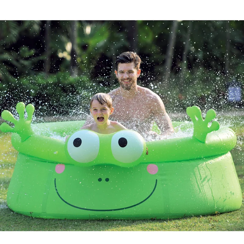 бассейн 52189 bestway с навесом 97*66см. детский бассейн "веселый лягушонок" intex. бассейн интекс лягушка. аквапарк лягушка. бассейн лягушонок люберцы кирова 9.