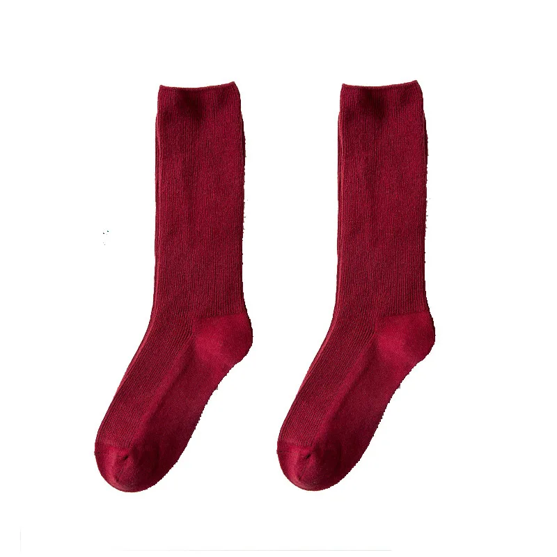 2019 носки женские весенние Новые Япония и Южная Корея серии сплошной цвет дикие