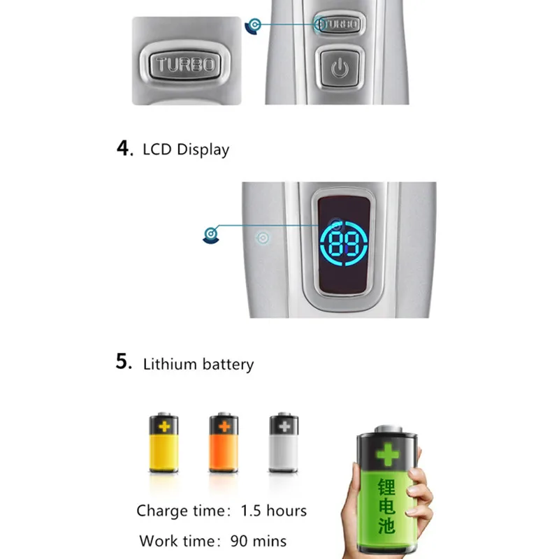 Профессиональная машинка для стрижки волос Керамика лезвие в Перезаряжаемые