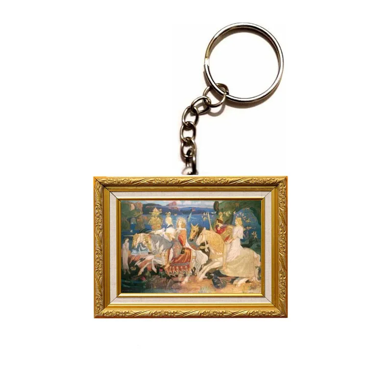 QiYuFang фоторамка картина маслом мифология акриловая цепочка брелок для автомобиля