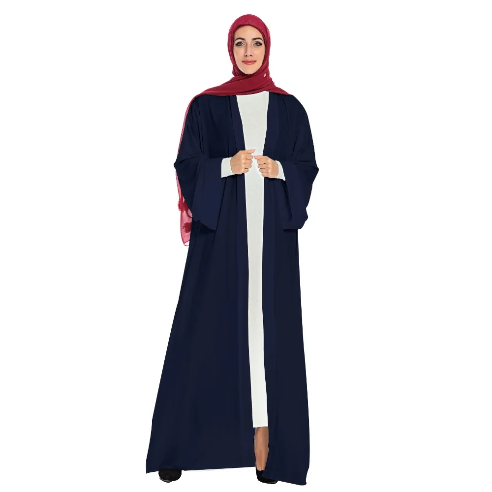 Элегантное мусульманское Открытое платье abaya Макси кардиган кимоно для вечеринок длинные халаты Jubah Ближний Восток Eid Рамадан Арабский исламский