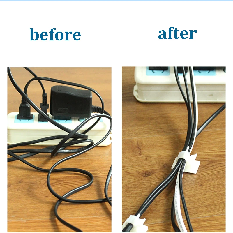 30 шт. пластиковые зажимы для кабелей|Кабельные зажимы| |