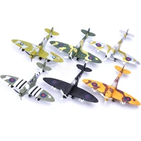 148 world war britain spitfire fighter assembly model toy puzzles model beautiful painted random color