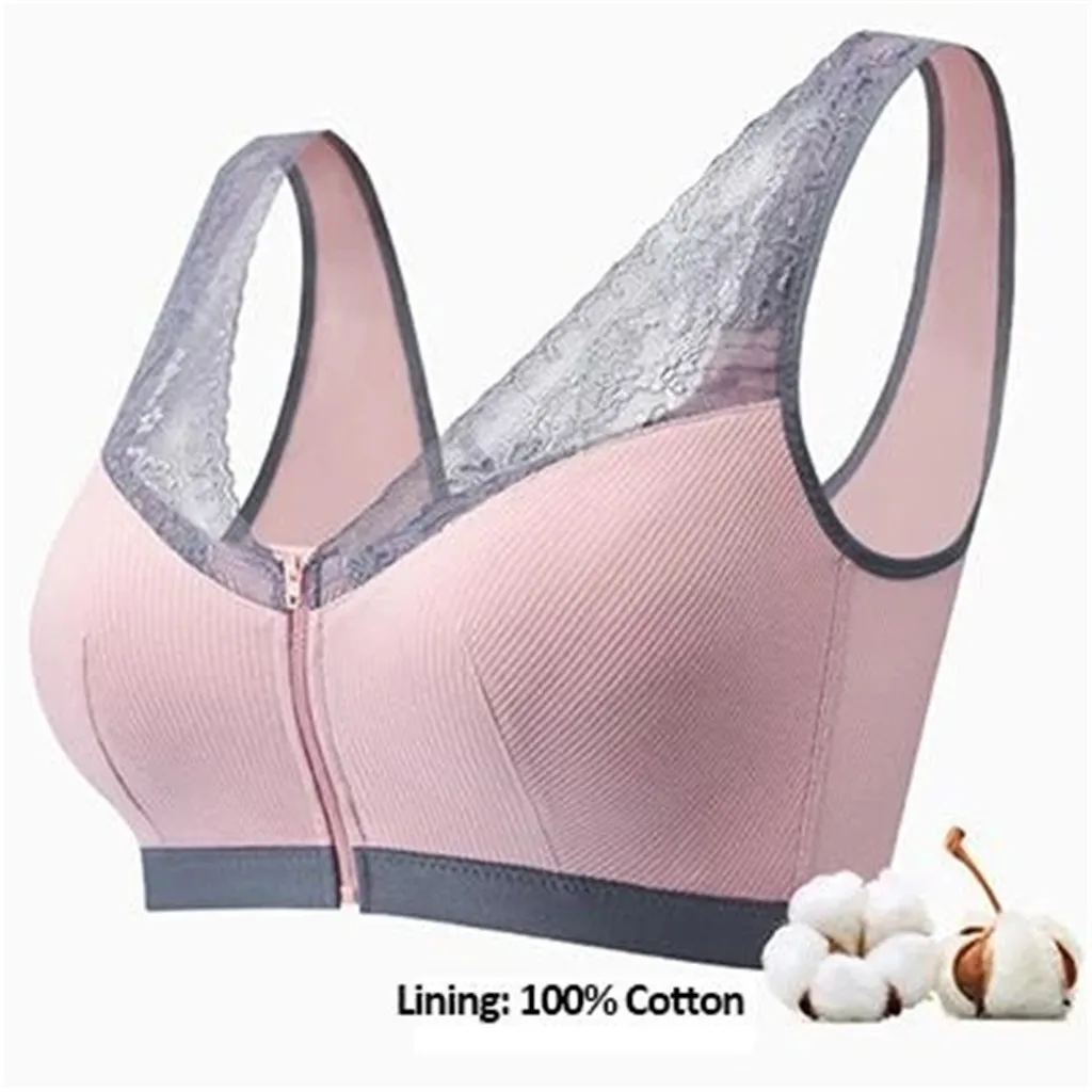

Posture Corrector Lift Up Bra Front Zipper Women Bra Breathable Underwear Shockproof Sports Support Fitness Vest Bras Plus Size