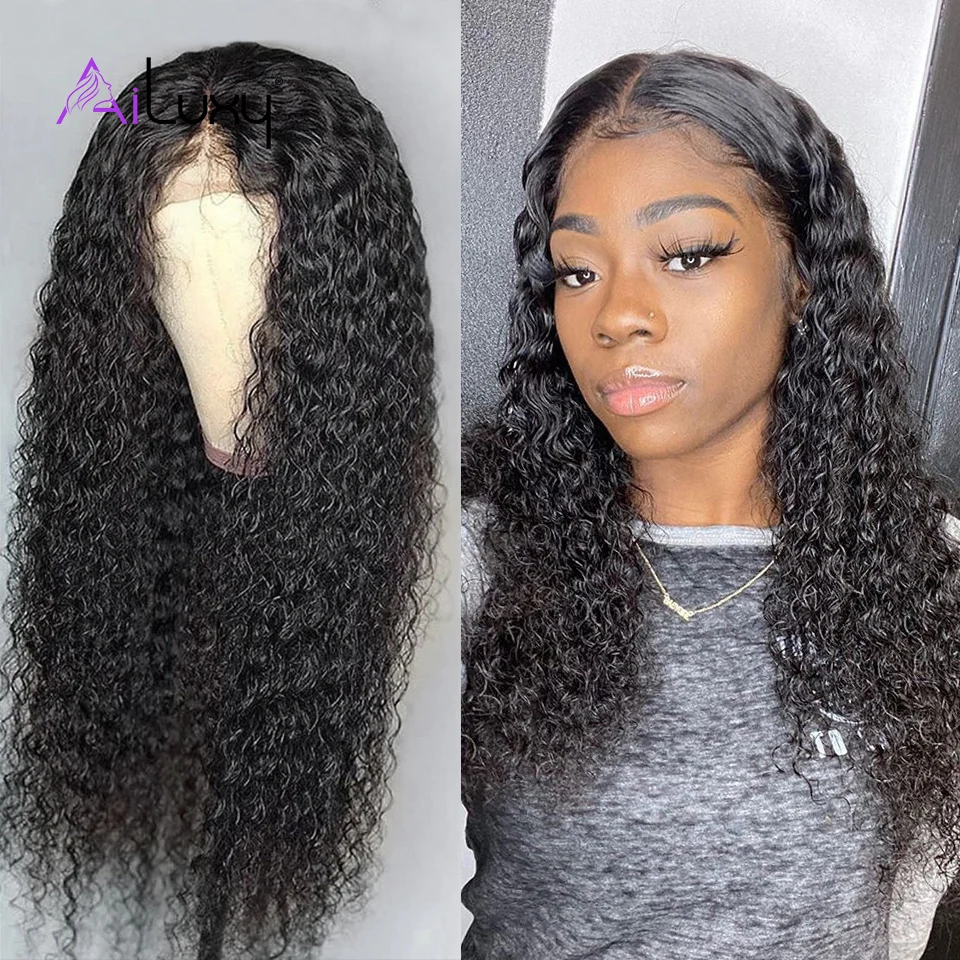 Ailuxy 360 медовые кудрявые волосы на кружеве человеческие парики с детскими