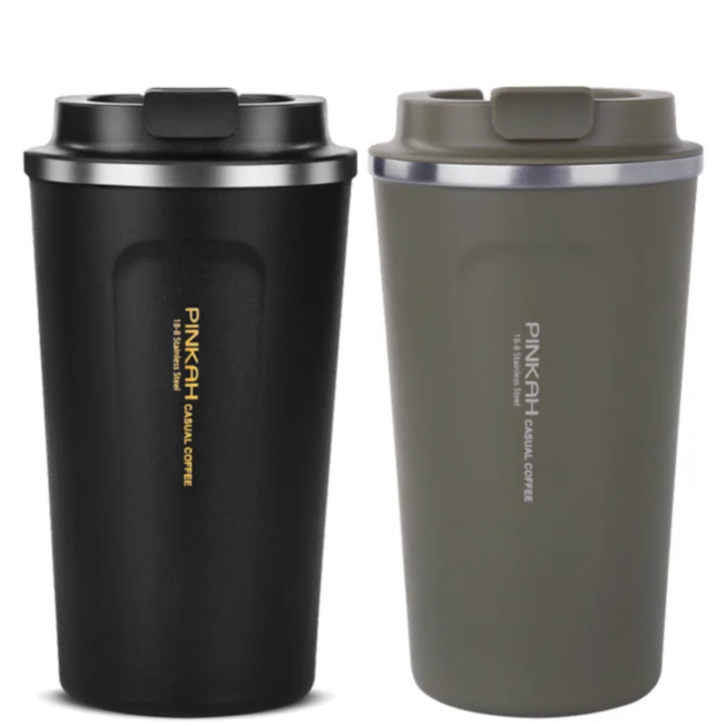 

380/500ml Thermos coffee mug Stainless Steel 304 Thermo Cup Travel Coffee Mug Vacuum Flasks Thermo mug for Car Water Bottles