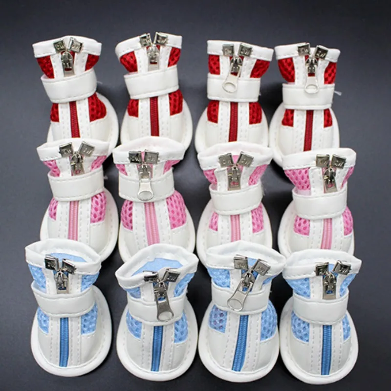 Зимние теплые ботинки для домашних животных 2 пары Нескользящие кроссовки из