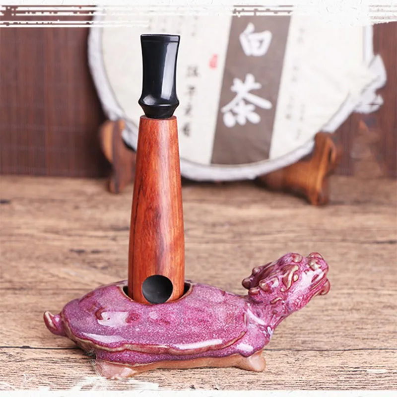 

Pipe accessories consumables resin cigarette holder solid wood tobacco pipe tail curved mouthpiece straight handle