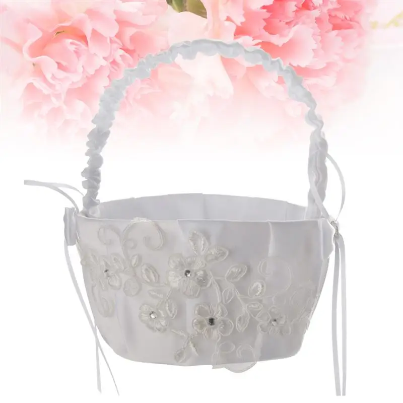 Свадебное платье для девочек в цветочек корзина Официальные Вечерние кружевной