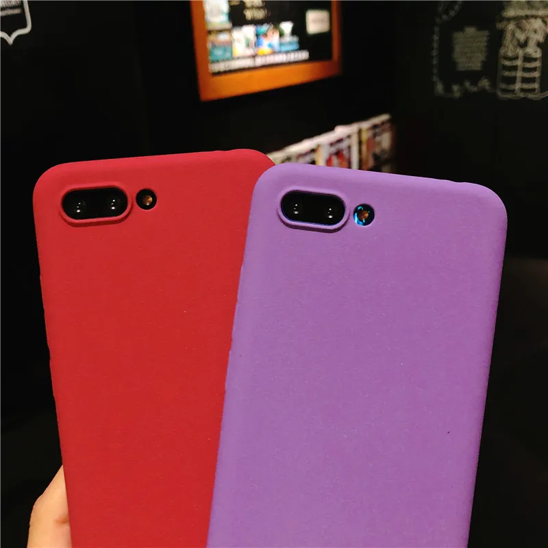 Матовый чехол с текстурой песка для Huawei Honor 10 из силикона и ТПУ мягкий телефона 9 8