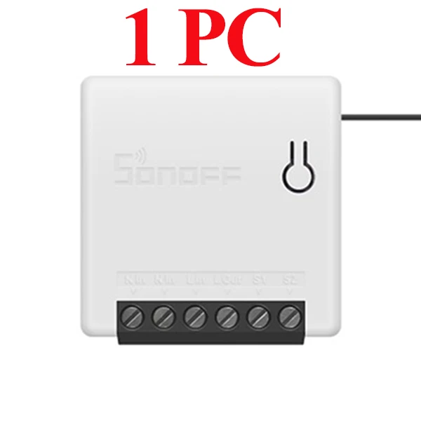 Sonoff Mini 1PCS 1/2/3/5/6/8/10/20 шт. Sonoff экшн-камера с Wi-Fi подключением Smart 2 Way переключателя «сделай сам» Умный дом удаленного Управление таймер работать с Alexa Google Home - Комплект: Sonoff Mini 1PCS