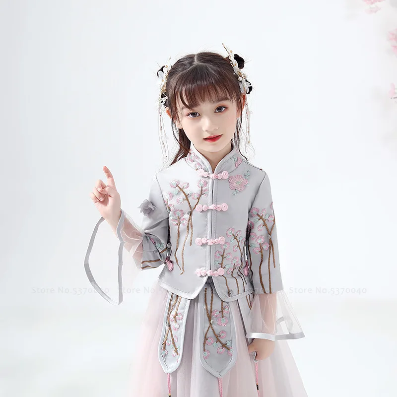 Hanfu/Вечерние платья принцессы на свадьбу для девочек традиционное китайское