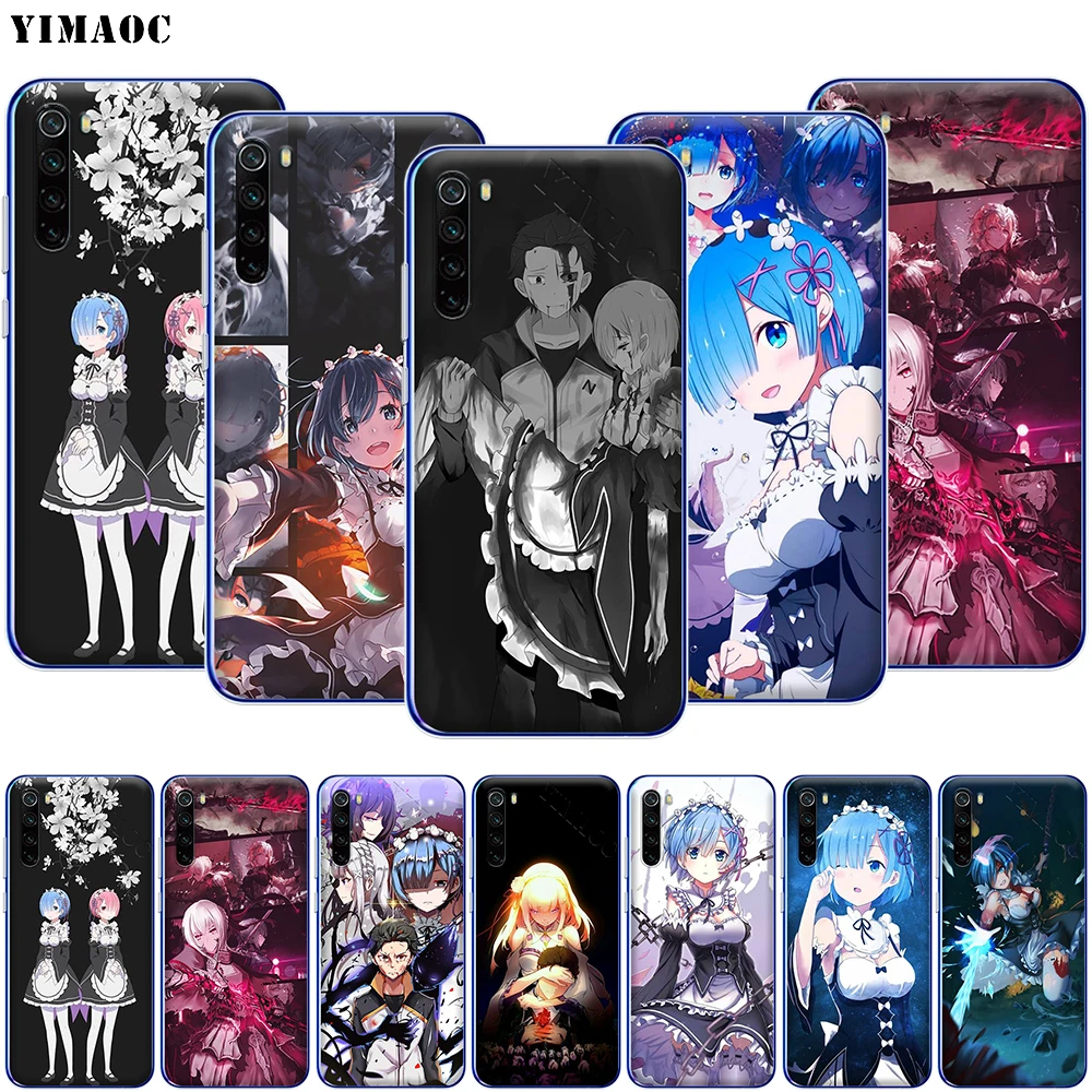 YIMAOC аниме Re Zero Rem чехол для телефона Xiaomi MI 9T 9 8 6 SE F1 CC9 CC9E A3 A2 A1 GO S2 K20 Pro Lite|Бамперы| |