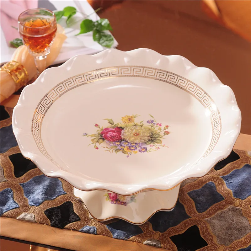 Тарелка для фруктов керамическая тарелка свежих гостиная Настольная закусок