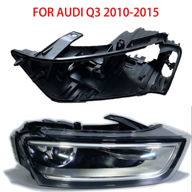 Корпус для передних фар AUDI q3 2010-2015 Пластиковый черный корпус светильник РА ПА