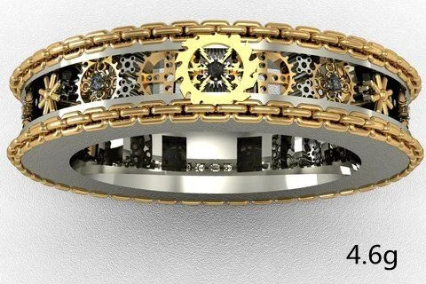 Новинка резная Экипировка ручной работы цвет под старину серебро унисекс |