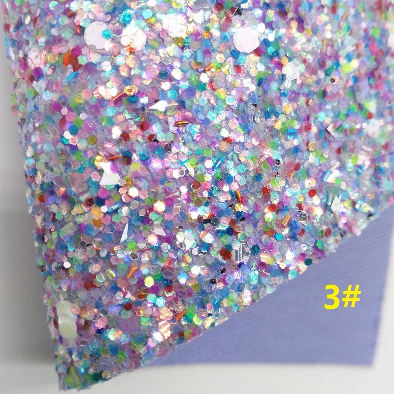 Фиолетовый Блеск Fabirc, ткань из искусственной кожи, искусственная кожа листы для лука А4 21x29 см мерцание Ming XM556 - Цвет: 3
