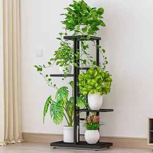 4 tier 5 potted plant stand multiple flower pot holder shelves planter rack storage organizer display for indoor garden balcony free global shipping